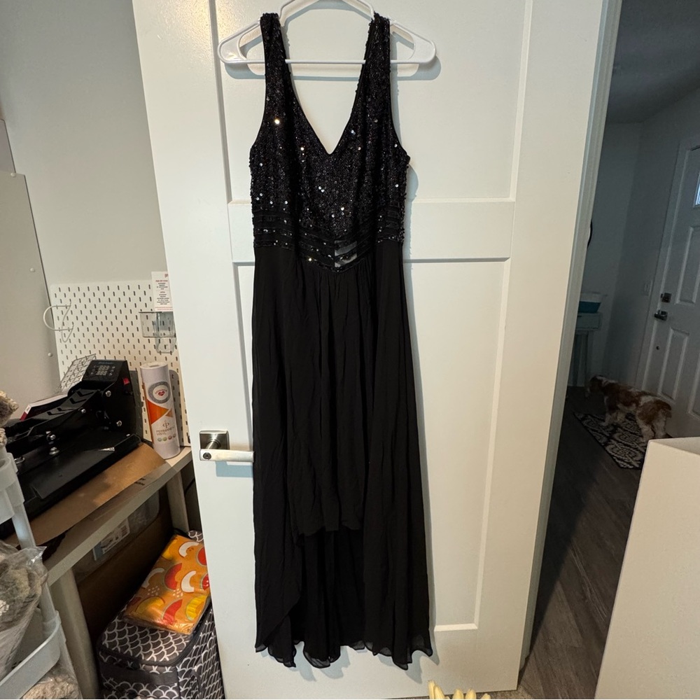 Ever Pretty Black High Low Sleeveless Gown
